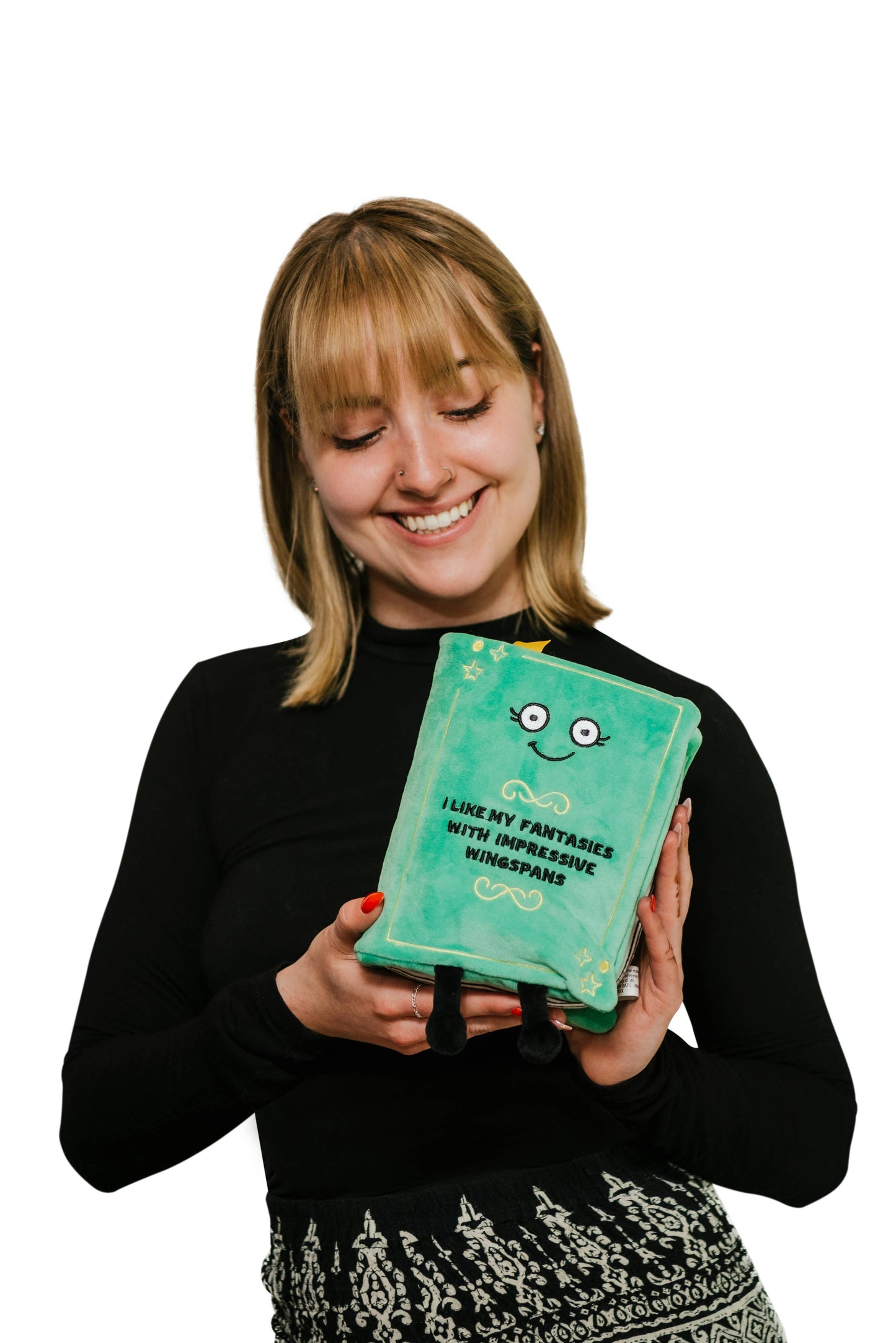 "I like my Fantasies with Impressive Wingspan" Book Plush