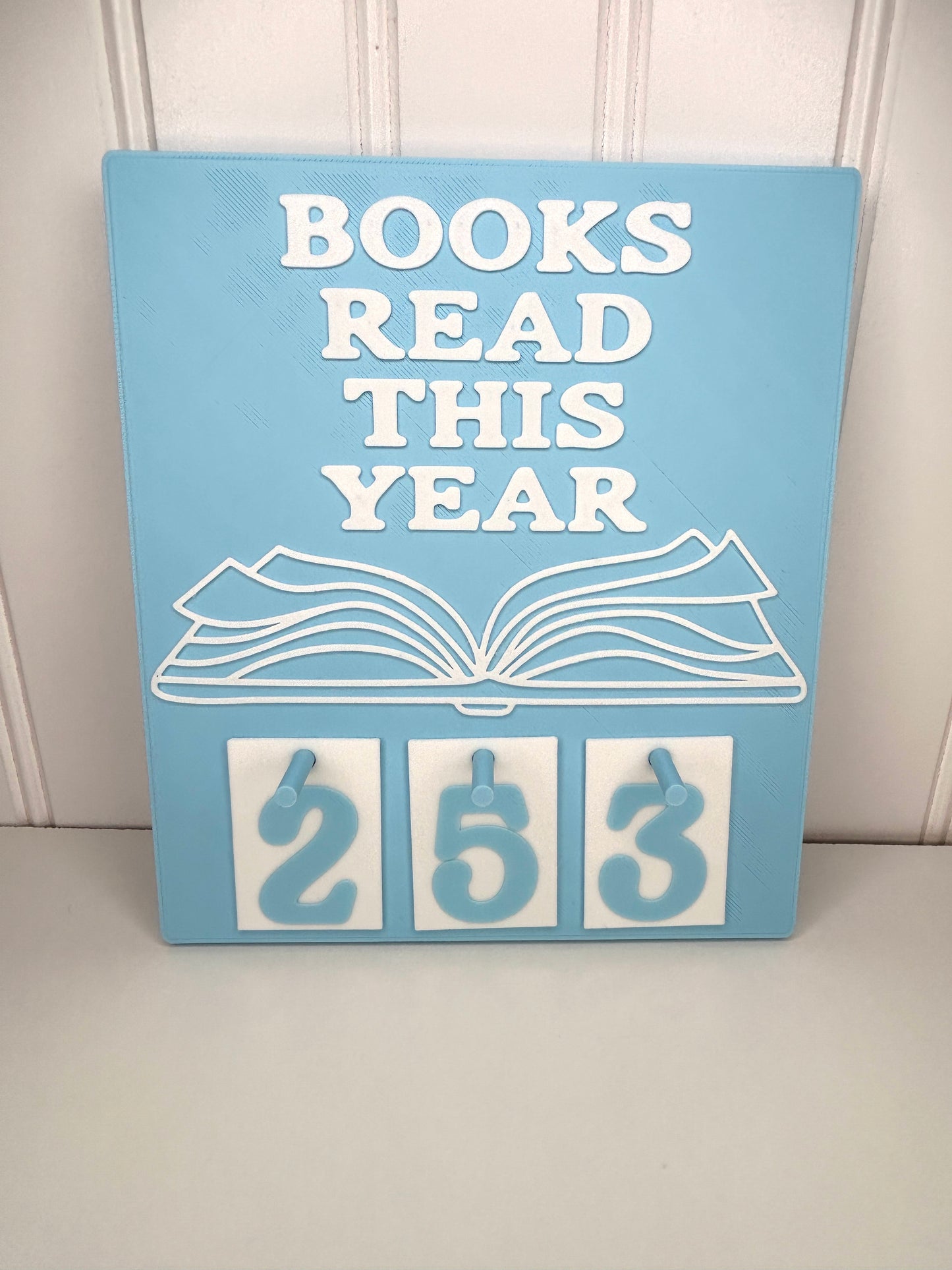 Books Read This Year Wall or Bookshelf Counter